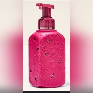 Bath & Body Works Holly Leaves Foaming Soap Dispenser - Pink